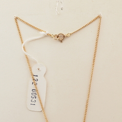 Vintage Czech gold chain necklace frost rondelle pendant glass bead