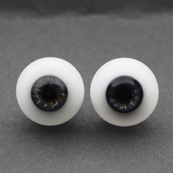 Pair Lauscha vintage blown glass eyes 18mm doll reborn