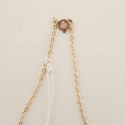 Vintage Czech gold chain necklace white blue square round glass beads 