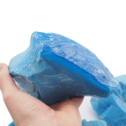 Lot Czech vintage blue glass block frit lampwork molding art glass aquarium art 8.5kg