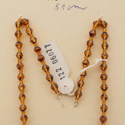 Vintage Czech necklace element glasses holder topaz bicolor bicone glass beads