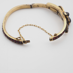 Antique Victorian Bohemian Clover Bracelet Rare 19th Century