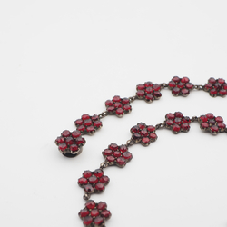 Antique Victorian Bohemian Garnet Necklace Rare 1850-1900 s