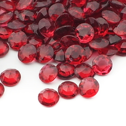 Lot (160) Czech vintage cranberry pink red round glass rhinestones 7mm