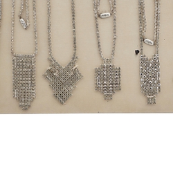 Large Sample card Deco Geometric Czech vintage rhinestone jewelry Necklaces