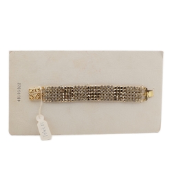 Sample card Deco Geometric Czech vintage gold crystal rhinestone jewelry bracelet clasp