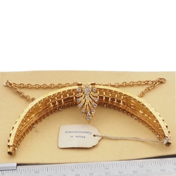Vintage Czech Marcasite Rhinestones Geometric Evening Gold Bag Purse Frame Wedding Accessories sample card