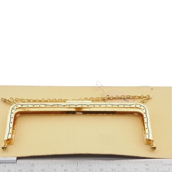 Vintage Czech deco Evening gold plated Bag Purse Frame Wedding Accessories sample card