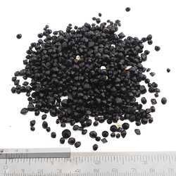 Lot  40g Czech vintage jet black glass rhinestones ss12-28