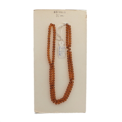 Vintage Czech necklace element topaz glass beads