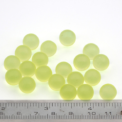 Uranium glow glass marbles balls Lot 20 pcs 10 mm Czech