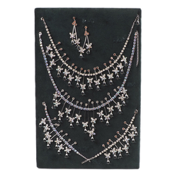 Sample card Czech vintage Butterfly AB crystal glass rhinestone Necklaces Earrings Bracelets