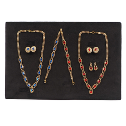 Sample card Two Czech vintage crystal glass rhinestone Set Necklace Earrings bracelet 