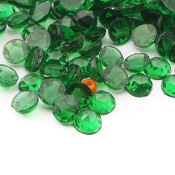 Lot (200) Czech vintage green round flat back rhinestones 5mm