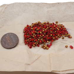 Lot (325) Czech antique foiled ruby red round glass rhinestones 2.5mm