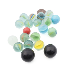 Lot (20) antique vintage German glass marbles toys 