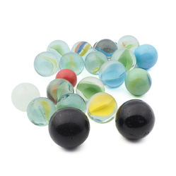 Lot (20) antique vintage German glass marbles toys 