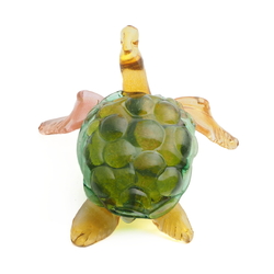 Czech lampwork glass tortoise turtle figurine ornament 