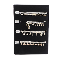 Vintage Czech dangle drop beads ribbon lace trims lamp fringe dress millinery dolls sample card