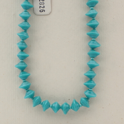 Vintage Czech necklace turquoise glass beads 