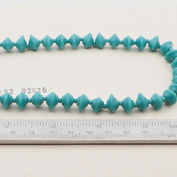 Vintage Czech necklace turquoise glass beads 