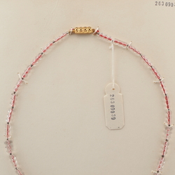 Vintage Czech necklace crystal pentagon faceted glass beads  