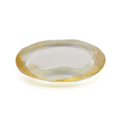 Czech antique citrine yellow bicolor oval glass rhinestone 30x22mm