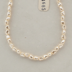 Vintage Czech necklace pearl chip glass beads