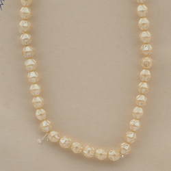 Vintage Czech necklace pearl pinched glass beads