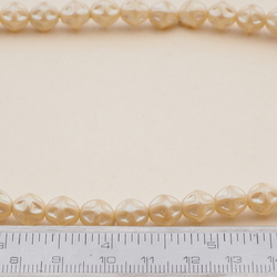 Vintage Czech necklace pearl pinched glass beads