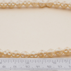 Vintage Czech necklace pearl pinched glass beads