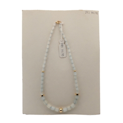 Vintage Czech necklace satin atlas bugle glass beads