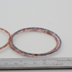 Lot (5) antique Czech filigree spiral gilt lampwork fine glass bangles