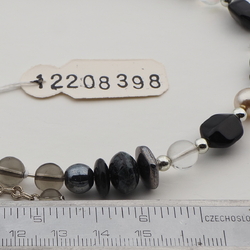 Vintage Czech glass bead wired choker necklace