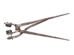 Antique Czech almond chandelier prism hand press molding pliers tool