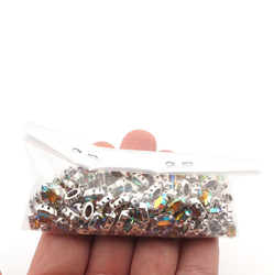 Preciosa AB Topaz sew on silver plate Navettes 10x5 mm 144 pcs marquise faceted rhinestones