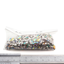 Preciosa AB Topaz sew on silver plate Navettes 10x5 mm 144 pcs marquise faceted rhinestones