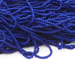 Lot (13000) vintage Czech dark blue rondelle glass seed beads 16bpi