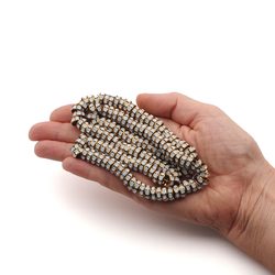 Lot 144 pcs 9mm Premium Czech Opaline Rhinestone Rondelles spacer beads jewelry supplies wedding decor