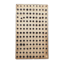 Sample card (139) Czech antique black glass buttons geometric floral carved 