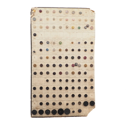 Sample card (118) Czech antique glass buttons