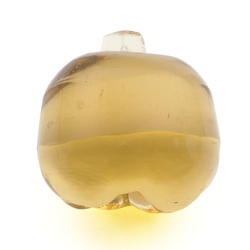 Vintage amber topaz glass apple Chandelier fruit lamp prism 40mm