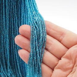Master Hank silver lined Blue seed glass beads 275g 11/0 Vintage Czech