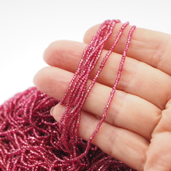 Master Hank Fuchsia pink silver lined seed glass beads 870g 12/0 Vintage Czech