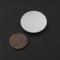 Vintage Czech dancers white glass cabochon jewelry element 29mm