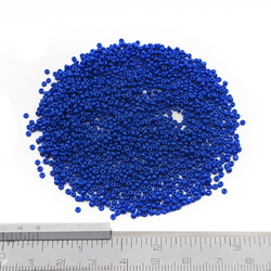 Lot (1500) Czech vintage dark blue glass seed beads