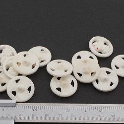Lot (13) Vintage Czech pierced Edelweiss uranium flower glass buttons 23mm