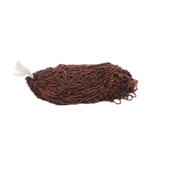 Master Hank Brown Orange silver lined bugle seed glass beads 12/0 Vintage Czech 430g