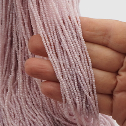 Master Hank Pale Pink pearl seed glass beads 12/0 Vintage Czech