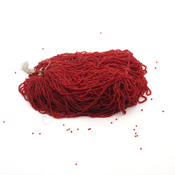 Master Hank Siam Red seed glass beads 12/0 340g Vintage Czech